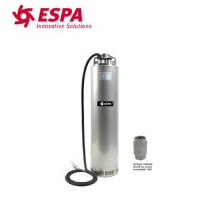 MOTOBOMBA SUMERGIBLE ACERO INOX. ESPA SERIA ACUARIA BAS DE 1.2HP 1F 115V CON CAJA DE CONTROL