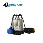 MOTOBOMBA SUMERGIBLE PARA ACHIQUE, AQUA PAK, SERIE DRANA-X de 0.33 HP, 1 FASE, 127 VOLTS