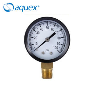 MANÓMETRO 0-100 PSI CONEXIÓN 1/4 M INTERIOR SECO
