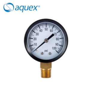 MANÓMETRO 0-100 PSI CONEXIÓN 1/4 M INTERIOR GLLICERINA