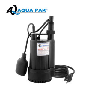 MOTOBOMBA SUMERGIBLE PARA EFLUENTES, AQUA PAK, SERIE SIGMA DE 1/4 HP, 1 FASE, 115 VOLTS