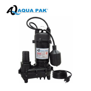 MOTOBOMBA SUMERGIBLE PARA EFLUENTES, AQUA PAK, SERIE SIGMA DE 1/2 HP, 1 FASE, 115 VOLTS