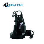 MOTOBOMBA SUMERGIBLE PARA EFLUENTES, AQUA PAK, SERIE SIGMA DE 3/4 HP, 1 FASE, 115 VOLTS