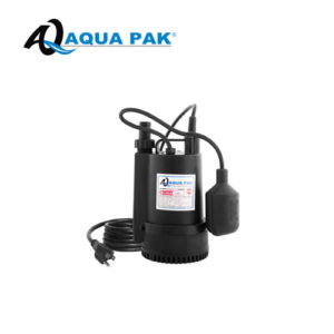 MOTOBOMBA SUMERGIBLE PARA EFLUENTES, AQUA PAK, SERIE SIGMA DE 1/6 HP, 1 FASE, 115 VOLTS